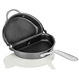 TECHEF - Frittata and Omelette Pan, Double Sided Folding Egg Pan, Made in Korea (PFOA Free) (Black)