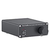 Fosi Audio V1.0B 2 Channel Amplifier Stereo Audio Amp Mini Hi-Fi Class D Integrated TPA3116 Amp for Home Speakers 50W x 2 with 19V 4.74A Power Supply