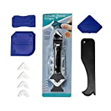 DIY.TK Caulk Remover& Glass Glue Angle Scraper, 3 in 1 Silicone Caulking Tool Kit