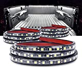 MICTUNING 3Pcs 60 Inch Truck Bed Lights - White Waterproof LED Light Strip with On-Off Switch Fuse Splitter Cable Compatible for Truck Jxxp Pickup RV SUV Vans Cargo Boats and More