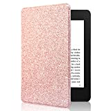 CoBak Kindle Paperwhite Case - All New PU Leather Smart Cover with Auto Sleep Wake Feature for Kindle Paperwhite 10th Generation 2018 Released,Pink Glitter
