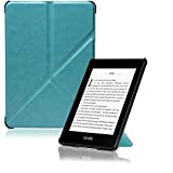 CoBak Kindle Paperwhite Standing Origami Case - Durable PU Leather Smart Cover with Auto Sleep Wake,ONLY Fits All New Kindle Paperwhite 10th Generation 2018 Released, Sky Blue