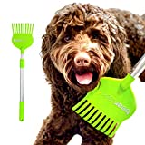 Bearbark Scratcher: Extendable Long Reach Scratching & Grooming Brush/Toy for Dogs/Cats/Horses. Fun, Itch Relief, Grooming, Shedding Control, Reward & Training. Unique Gift for Pet Lovers.