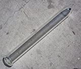 Extraction Proz 50-EXT-16 Glass Extractor Extraction Filter Tube 16" Long 50mm Diameter Clear with Stainless Steel Clamp