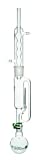 Soxhlet Extraction Apparatus, 200mL - Borosilicate Glass - Extractor Tube, Condenser, Flask - Eisco Labs