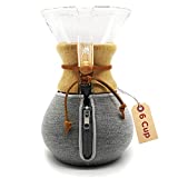 HEXNUB – Cozy Cover, Compatible with Chemex Coffee Makers, 6 Cup, Keeps Coffee Hot, Fits Collar and Handle Carafes, Ideal for Pour Over Coffee Brewing