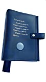 Navy Blue Deluxe Triple NA Book Cover for The Basic Text (6th Ed), It Works, How and Why and Living Clean with Serenity Prayer and Medallion Holder.