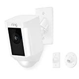 Ring Spotlight Cam Mount, Hardwired HD Security Camera, White