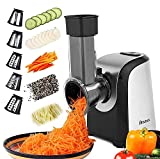 Electric Vegetable Graters Professional Salad Maker, Electric Slicer Shredder Graters for Kitchen, Gratersr/Chopper/Salad /Shooter,Electric Salad machine for Vegetables Carrot Cheese Black