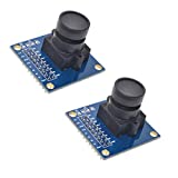 HiLetgo 2pcs OV7670 640x480 0.3Mega 300KP VGA CMOS Camera Module I2C for Arduino ARM FPGA