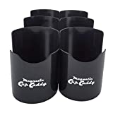 Master Magnetics - Black Magnetic Cup Caddy, Organizer Magnet for Bottles, Screwdrivers, Pencils 3.5" Length, 3.5" Width, 4.625" Height, Black (Pack of 6), 07583X6