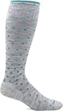 Sockwell Women's On the Spot Moderate Graduated Compression Sock, Ash - S/M