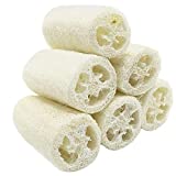 MAYMIIHOME 100% NATURE 6 Pack of (approx 4-5" length) Organic Loofahs Loofah Spa Exfoliating Scrubber natural Luffa Body Wash Sponge Remove Dead Skin Made Soap