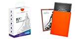 Ultimate Guard Matte Orange Katana Sleeves Standard Size Standard Size 100 ct Card Sleeves Individual Pack