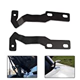 Offroad LED Light Pod Metal Hood Hinge Ditch Mount Bracket Kit Hood Light Brackets Compatible with Toyota Tacoma 2016 2017 2018 2019 2020 2021 (Black)