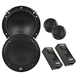 CERWIN Vega XED650C 6.5-Inch 300 Watts Max 2-Way Component Speaker Set, Black 