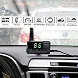 VJOYCAR C60s Universal Digital GPS Speedometer Car Hud Head Up Display with MPH Speed Alert Fatigue Driving Alarm, 100% for All Cars Truck Motorcycle ATV SUV Pick-up Scooter Golf Cart