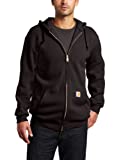 Carhartt Men's Midweight Hooded Zip-front Sweatshirt,Black,X-Large