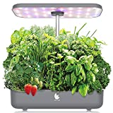 Wattne 12 Pods Hydroponics Growing System with LED Grow Light for Home Kitchen, Adjustable (8-19 inches) Height, Automatic Timer Germination Kit for Vegetables & Fruits