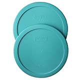 Pyrex 7402-PC Round 7 Cup Storage Lid for Glass Bowls (2, Turquoise)