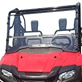 Honda Pioneer 700 / 700-4 Windshield - Full Folding -SCRATCH RESISTANT- Ultimate side by side versatility! Easy on and off. Quickly go from full to half or off! *Premium Hard Coat* *Made in America!**