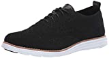 Cole Haan womens Originalgrand Stitchlite Wingtip Oxford Flat, Black Knit/Optic White, 7.5 US