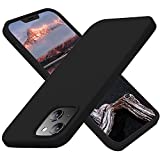 Cordking for iPhone 13 Case, iPhone 14 Case, Silicone Ultra Slim Shockproof Protective Phone Case with [Soft Anti-Scratch Microfiber Lining], 6.1 inch, Black