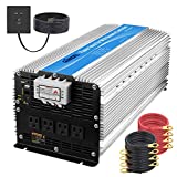 GIANDEL 5000W Heavy Duty Modified Sine Wave Power Inverter 12V DC to 110V 120V AC with Remote Control and 4 AC Outlets & USB Port for RV Truck Boat