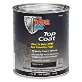 POR-15 Chassis Black Top Coat Paint -1 qt - Direct to Metal Paint | Sheds Moisture & UV Light | Long-term Sheen & Color Retention