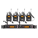 XTUGA RW2080 Rocket Audio Whole Metal Wireless in Ear Monitor System 2 Channel 4 Bodypack Monitoring with in Earphone Wireless Type Used for Stage or Studio