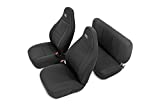 Rough Country Neoprene Seat Covers for 2003-2006 Jeep Wrangler TJ - 91001 , Black