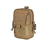 EXCELLENT ELITE SPANKER Tactical Molle EDC Pouch Nylon Belt Waist Bag Camping Hiking Organizer with Cellphone Holster for iPhone 12Pro 12 11ProMax XsMax XR XS X 8Plus(Black) (Coyote Brown)