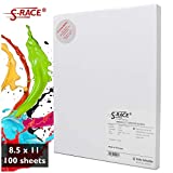 S-RACE Sublimation Paper 8.5 x 11 inch, 100 Sheets - For Printers With Sublimation Inks, e.g. compatible with Epson, Sawgrass, Ricoh etc. - Fast Drying, Smear-Proof, Vibrant Colors