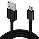 Android Charging Cable, 15Ft Charger Cable for PS4 Xbox One Controller, Durable Micro USB Cord Fast Charging Sync Wire for Samsung Galaxy S7 Edge S6 S5,LG,Moto G5, Black