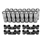 DEFEND INDUST Hydraulic Roller Lifters & 4 Guides Set16 LS7 LS2 16 Fits for GM Chevy Performance 5.3 5.7 6.0L 12499225 HL124