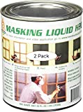ASSOCIATED PAINT Available 157026 80-400-4 H20 Masking Liquid, 1 Quart, Clear (Two Pack)