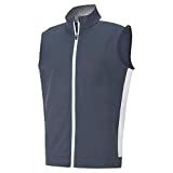 Puma Golf Men's Standard Cloudspun T7 Vest, Navy Blazer Heather-Bright White, X-Large