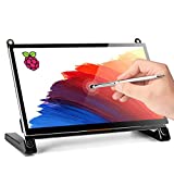 ROADOM Raspberry Pi Touchscreen Monitor,Upgraded 7'' IPS 1024X600 Dual-Speaker,USB HDMI Portable Monitor Capacitive Pi Display,Compatible with Raspberry Pi 3b+/Raspberry Pi 4b, Windows,Drive-Free