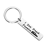 AKTAP Funeral Director Gift Undertakers Gift I See Dead People Keychain Funny Joke Movie Dark Humor Gift For Mortuary Students Funeral Directors (Funeral Directors Keychain)