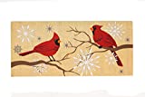 Evergreen Flag Feathers and Snow Sassafras Switch Mat 22" x 10"