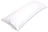 Amazon Basics 100% Cotton Hypoallergenic Pillow Protector Case - Body, White