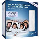 UltraPlush Premium Waterproof Pillow Protector - Zippered Pillow Case - 1 Pack - Super Soft and Quiet (Body Size 20 inches x 54 inches)