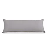 Evolive Ultra Soft Microfiber Body Pillow Cover/Pillowcases 21"x54" with Hidden Zipper Closure (Grey, Body Pillow Cover 21"x54")