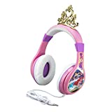 Disney Princess Kids Headphones For Kids Adjustable Stereo Tangle-Free 3.5Mm Jack Wired Cord Over Ear Headset For Children Parental Volume Control Kid Friendly Safe (Frustration Free Packaging), DP-140.EXv6, Pink