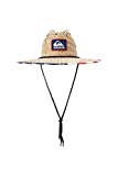 Quiksilver mens Outsider Lifeguard Beach Straw Sun Hat, Navy Red White, Large-X-Large US