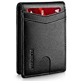 RUNBOX Men's Wallets Slim Rfid Leather Bifold With Gift Box