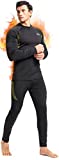romision Mens Thermal Underwear Set Skiing Winter Warm Base Layers Tight Long Johns Top and Bottom Set with Fleece Lined