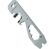 NORTHWALL I 10-In-1 Key Multi Tool - TSA Approved Keychain Multitool (Bottle Opener - Screwdriver - Cord Cutter - Box Opener - Pry Bar - Scoring Tool - Hex Bit Driver (1, Stainless steel model 2)