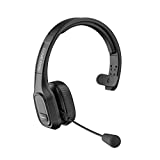 COMEXION Trucker Bluetooth Headset V5.0, Wireless Headset with Noise Canceling&Mute Microphone for Cell Phones, On Ear Bluetooth Headphone for Computer, Zoom Meetings, Skype, Home Office