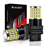 AUXLIGHT 3157 3156 3057 4157 3157K LED Bulbs Xenon White, Ultra Bright 57-SMD LED Replacement for Back Up/Reverse Lights, Brake/Tail Lights, Turn Signal/Parking or Running Lights (Pack of 2)